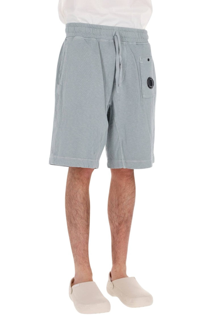 C.P. Company Cream Malfile Cotton Sweat Shorts