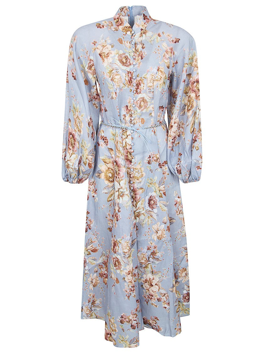 Zimmermann Multicolour Linen Dress