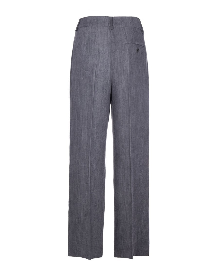Liu Jo Grey Straight-Leg Denim Pants