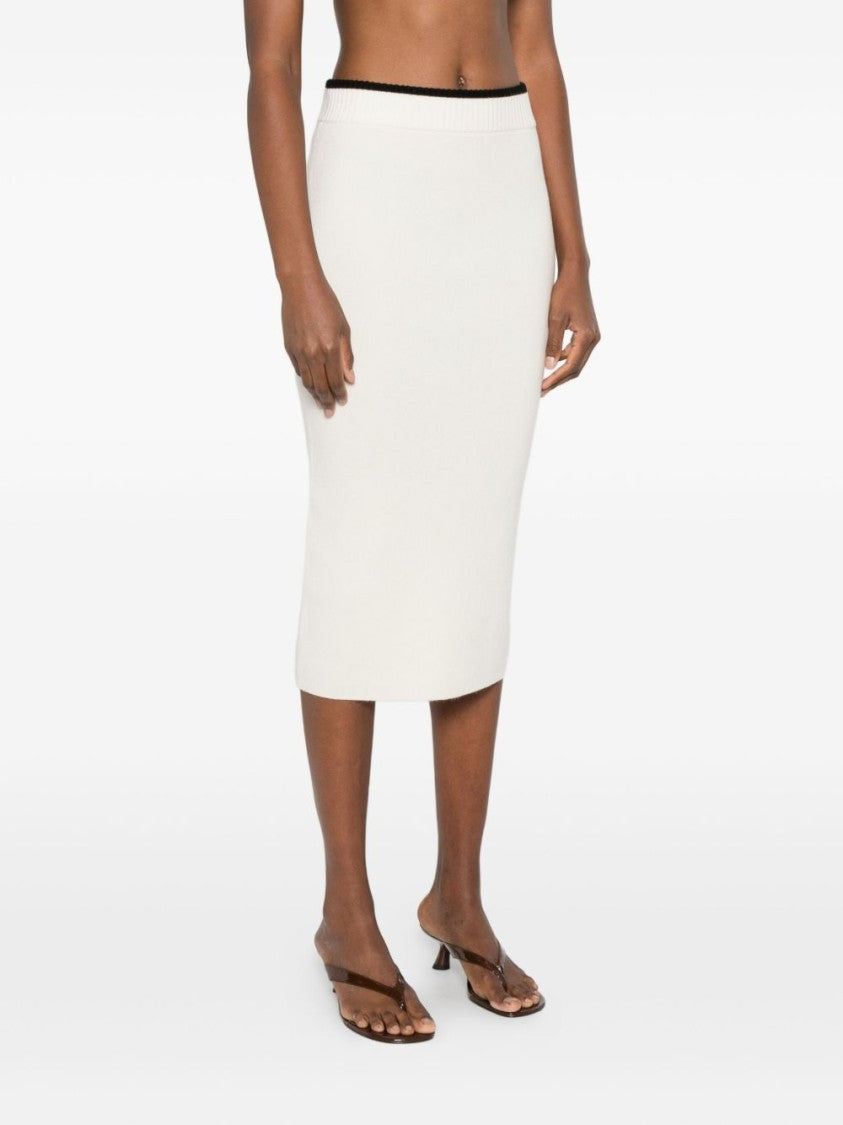 Pinko Midi Skirt With Contrasting Waistband