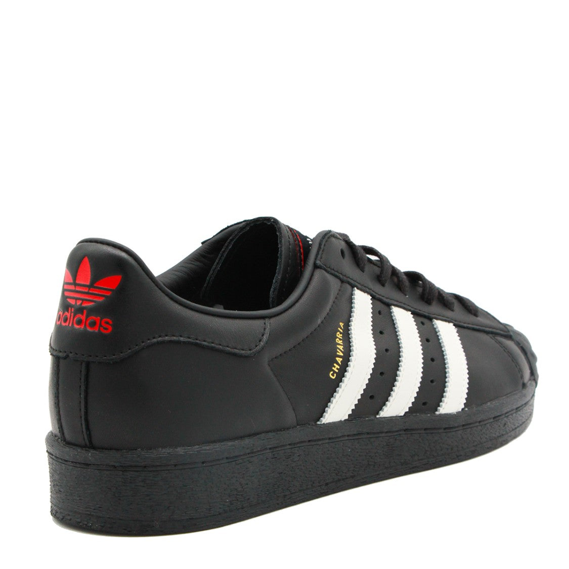 Adidas X Willy Chavarria Black Leather Superstar Sneakers