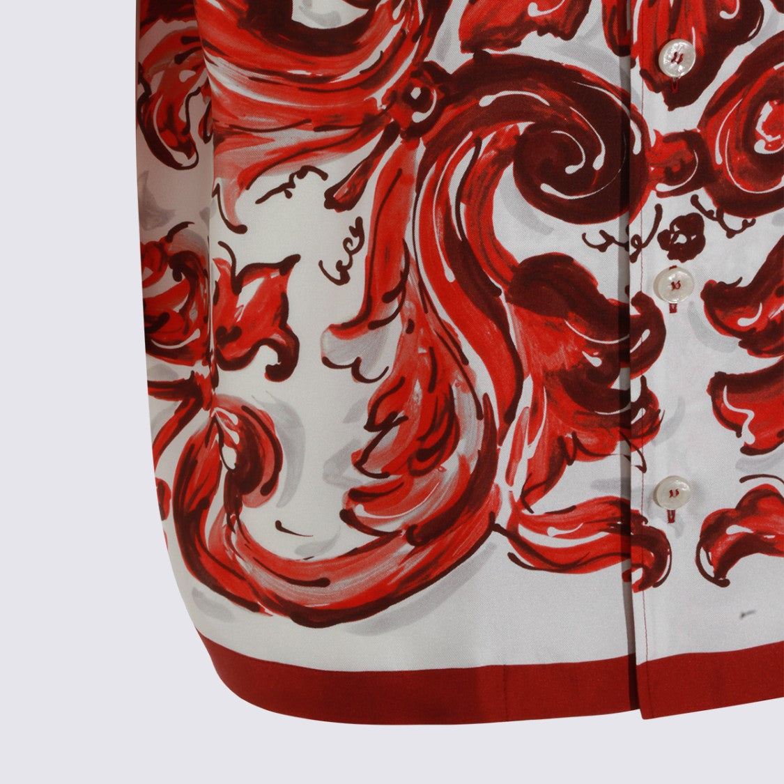Dolce & Gabbana Baroque-Inspired Short-Sleeve Shirt