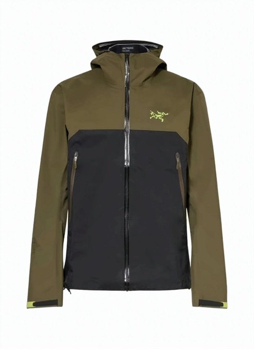 Arc'teryx Two-Tone Hooded Jacket With Zippered Pockets