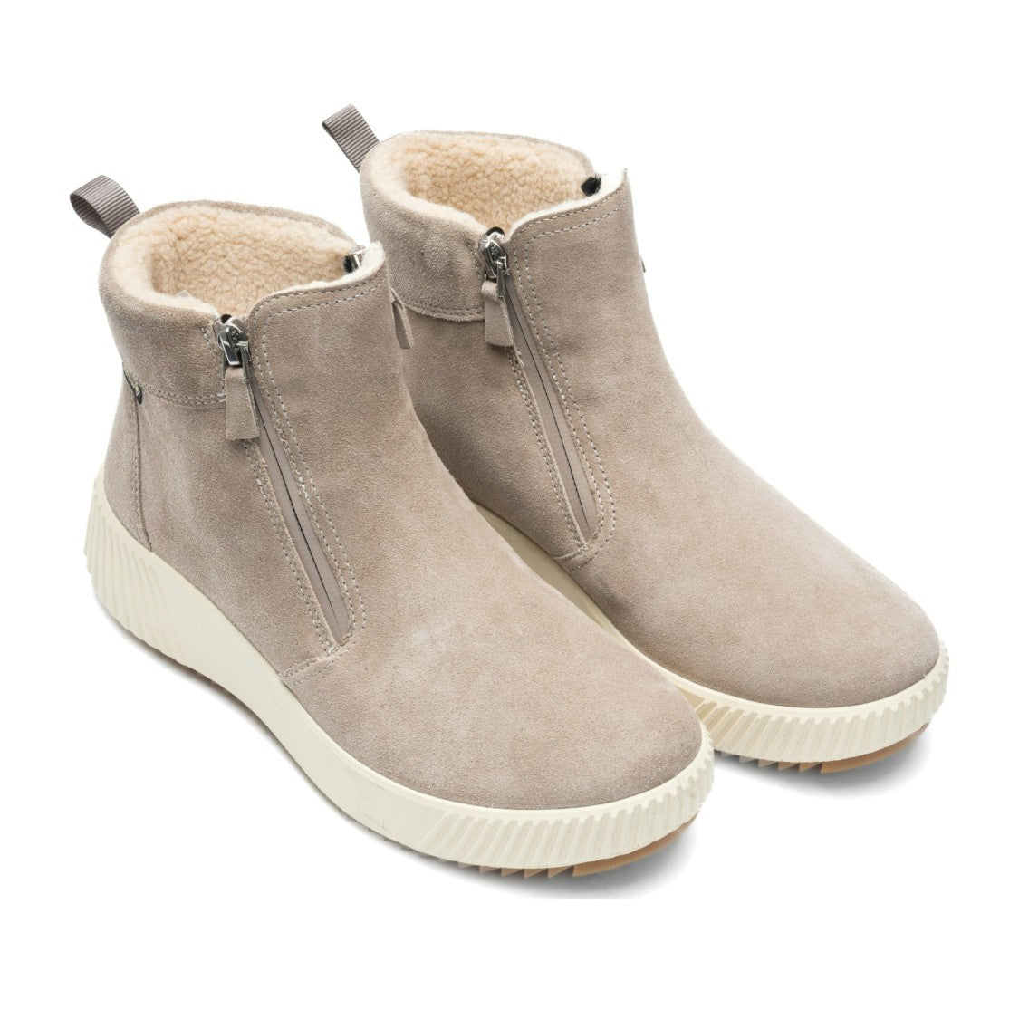 Ara Beige Davos-St Suede-Like Boots