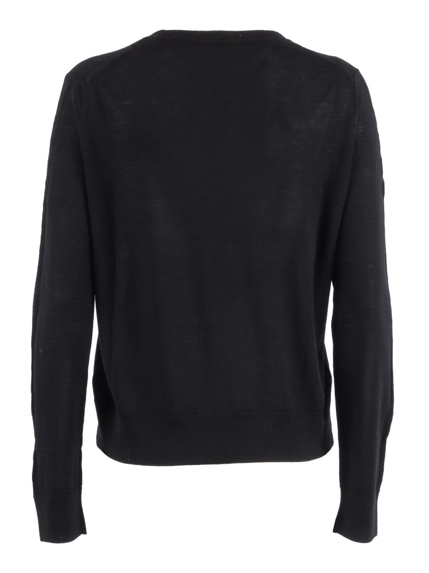 Ballantyne Ribbed Neckline Wool Pullover