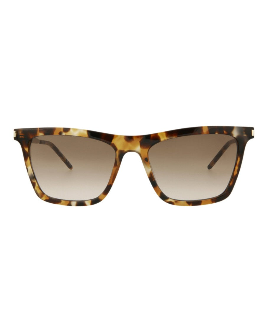 Saint Laurent Square-Frame Acetate Sunglasses With Tortoiseshell Pattern