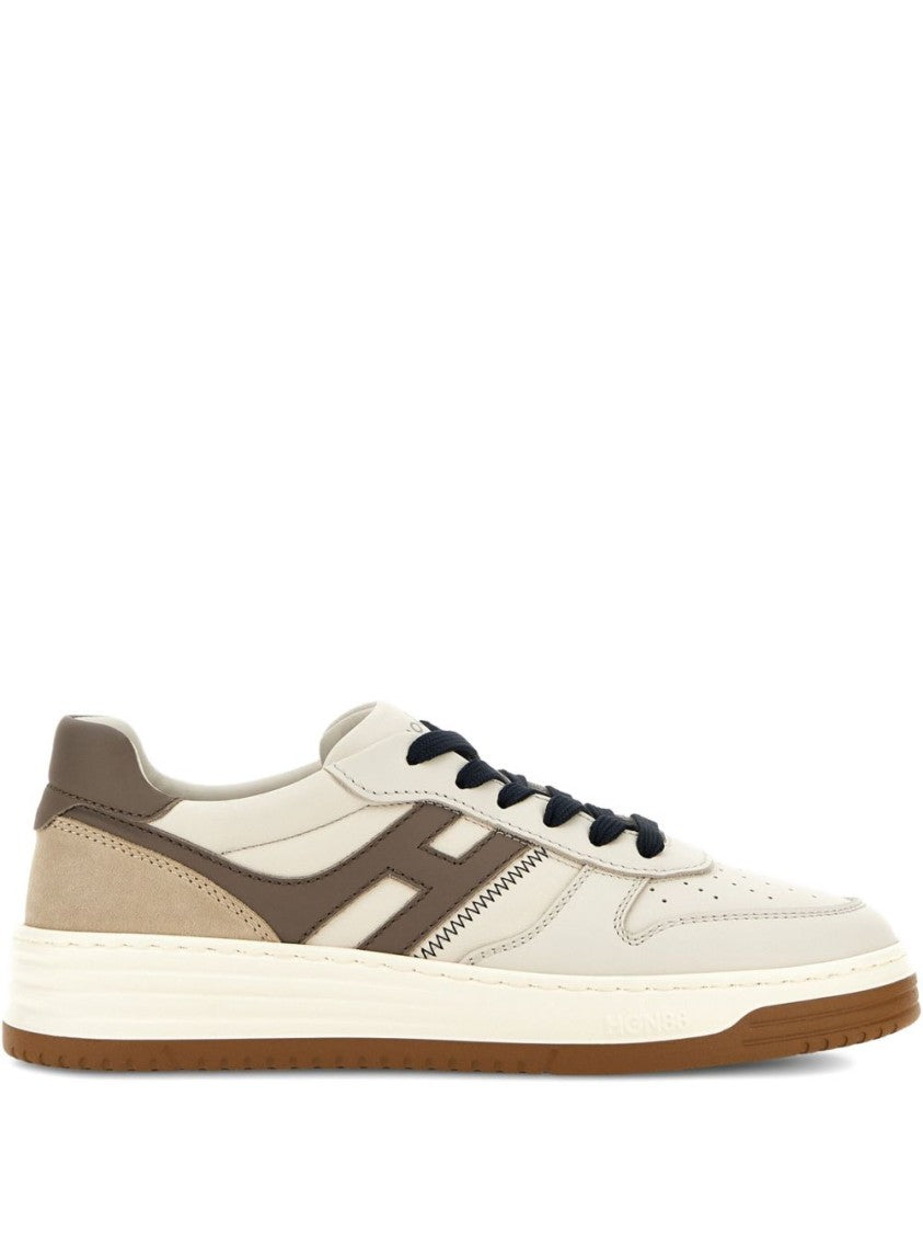 Hogan Beige Leather Sneakers
