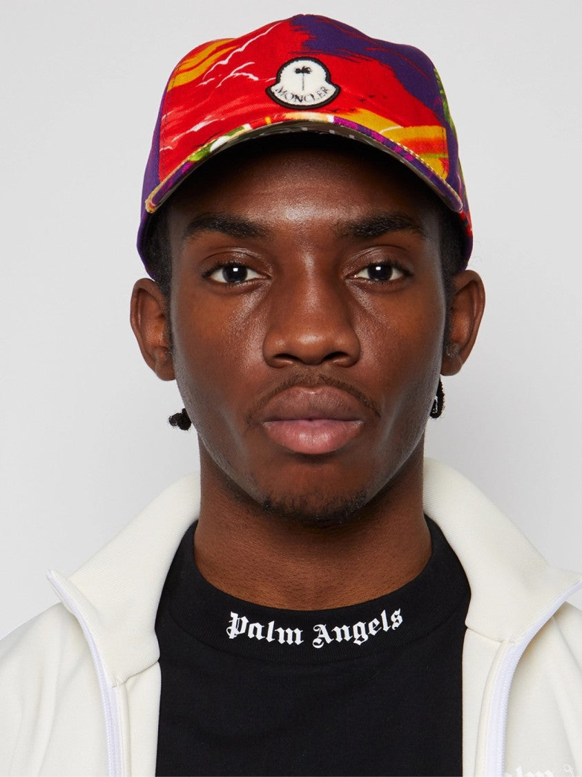Moncler Moncler X Palm Angels Tropical Motif Baseball Cap