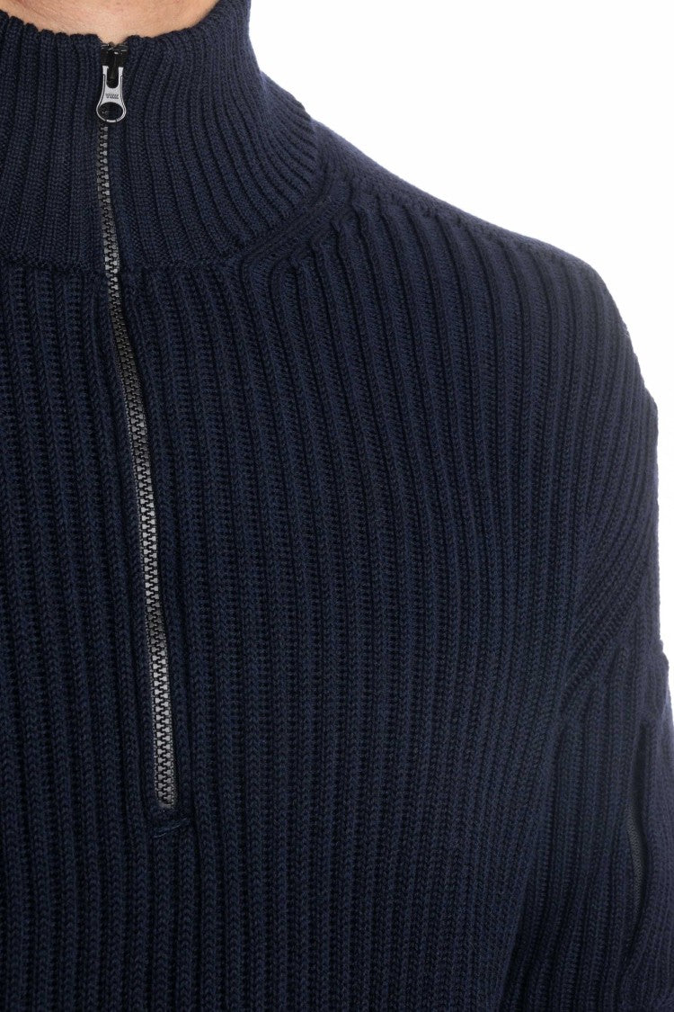 C.P. Company Half-Zip Wool Costa Inglese Sweater
