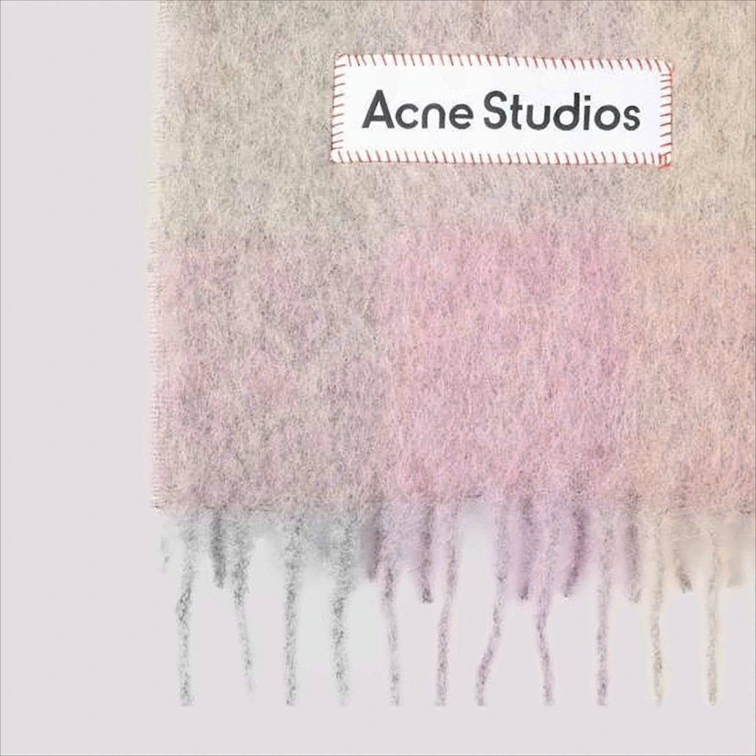 Acne Studios Soft Checkered Scarf In Pastel Shades
