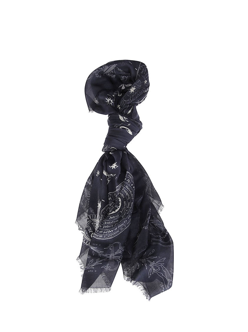 Faliero Sarti Astrology-Themed Modal And Cashmere Scarf
