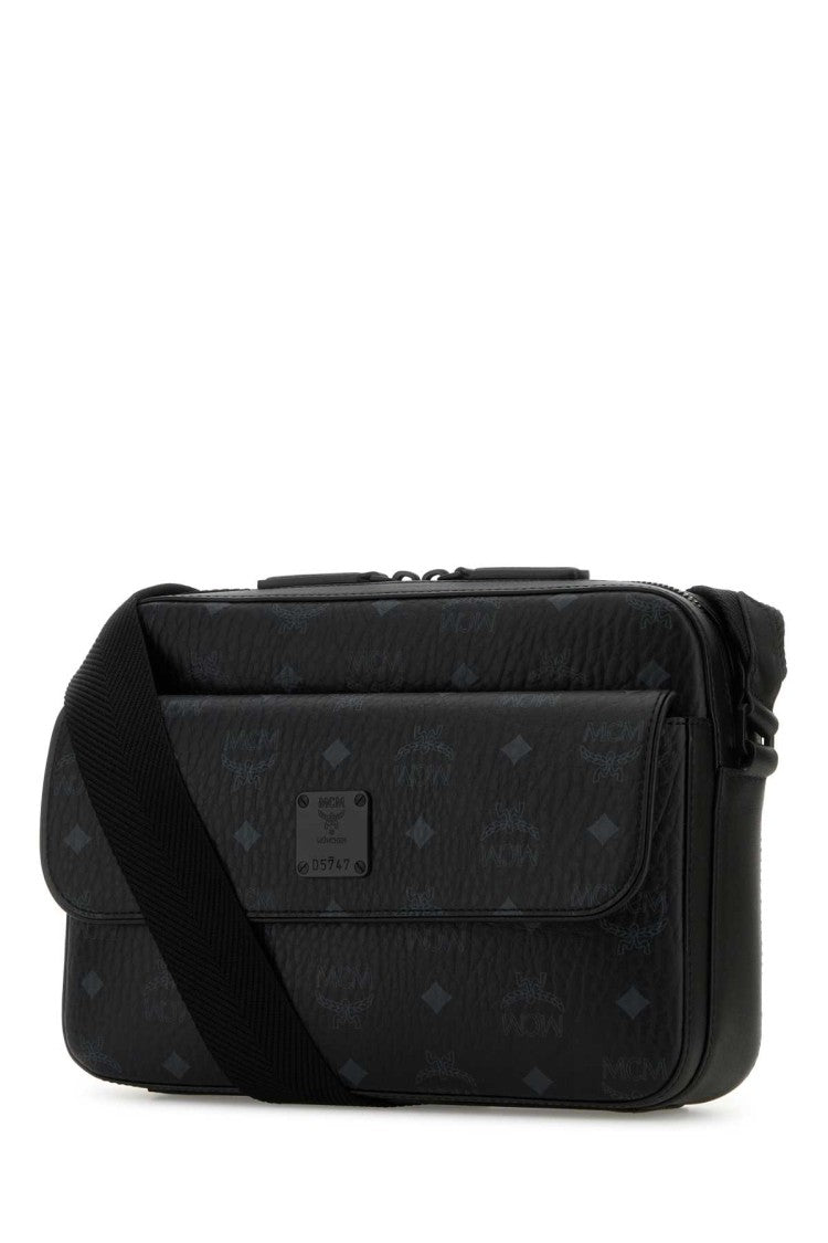 Mcm Printed Canvas Aren Messenger Crossbody Bag