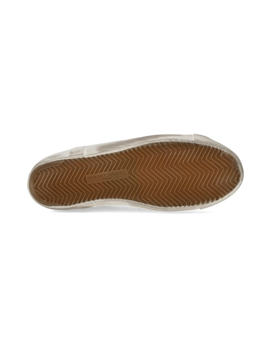 Philippe Model Paris Low Sneakers With Blue Heel Tab