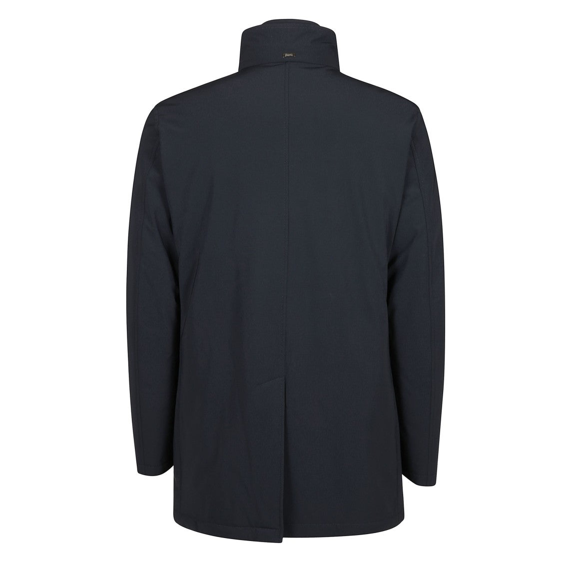 Herno Double-Breasted Peacoat With Structured Shoulders