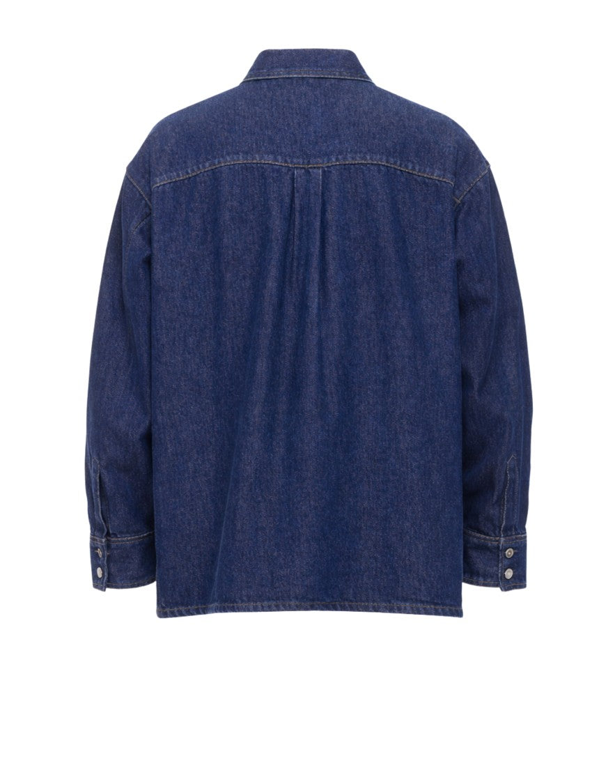 Desmore Men’S Dark Denim Overshirt