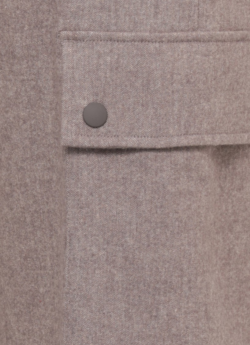 Peserico Brown Utility Straight-Leg Pants