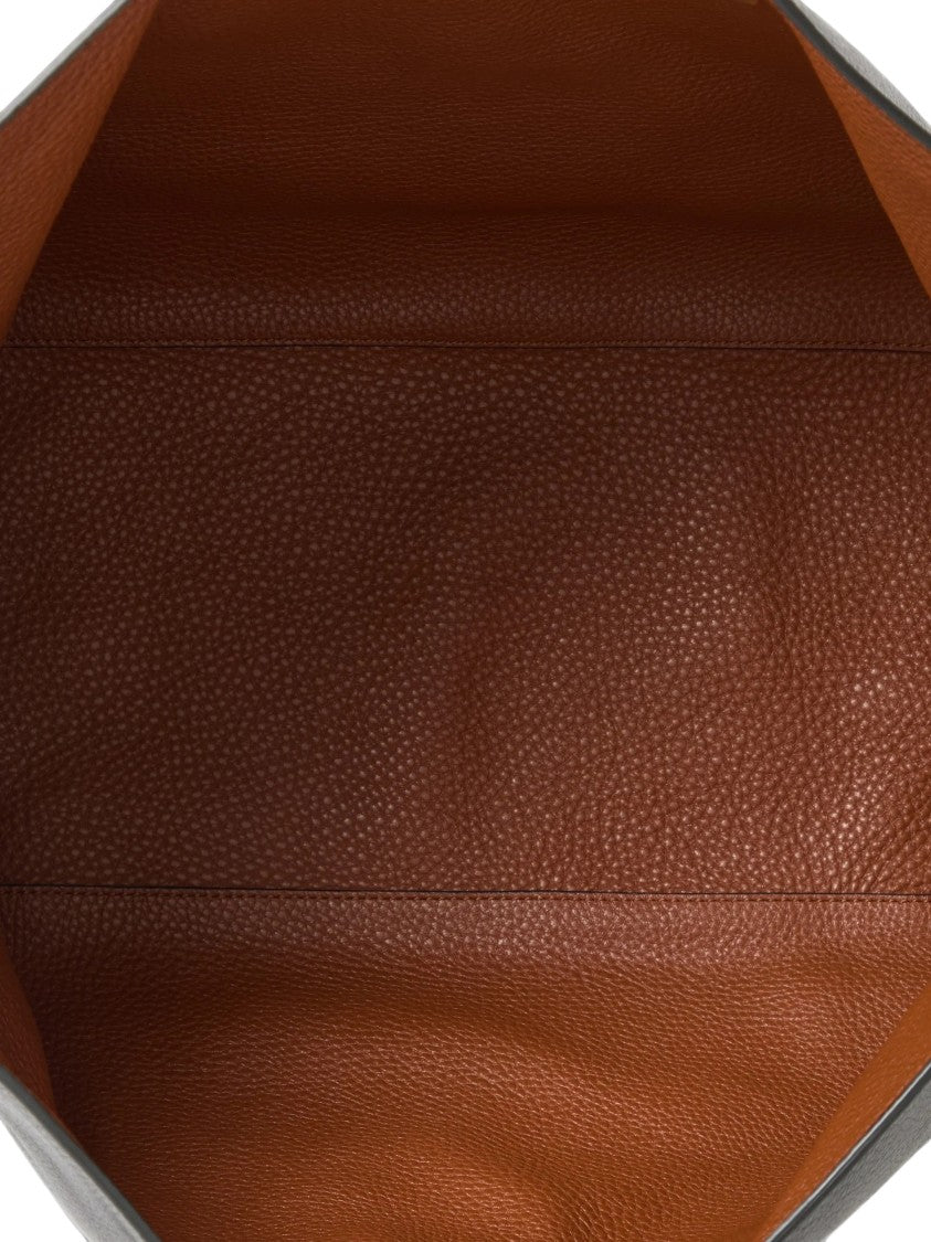 Valentino Reversible Elk Print Calfskin Tote With Maxi Studs