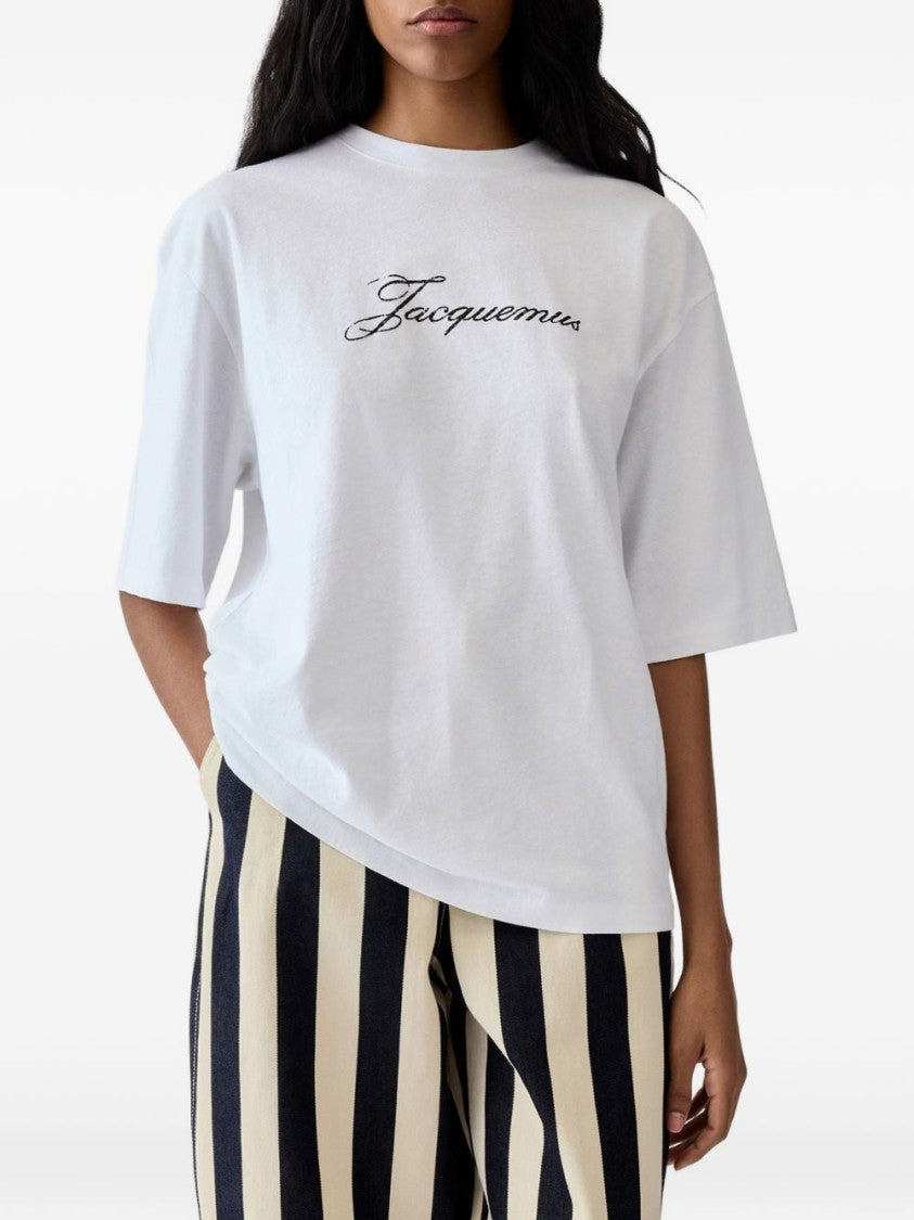 Jacquemus White Minimalist Crew Neck Tee