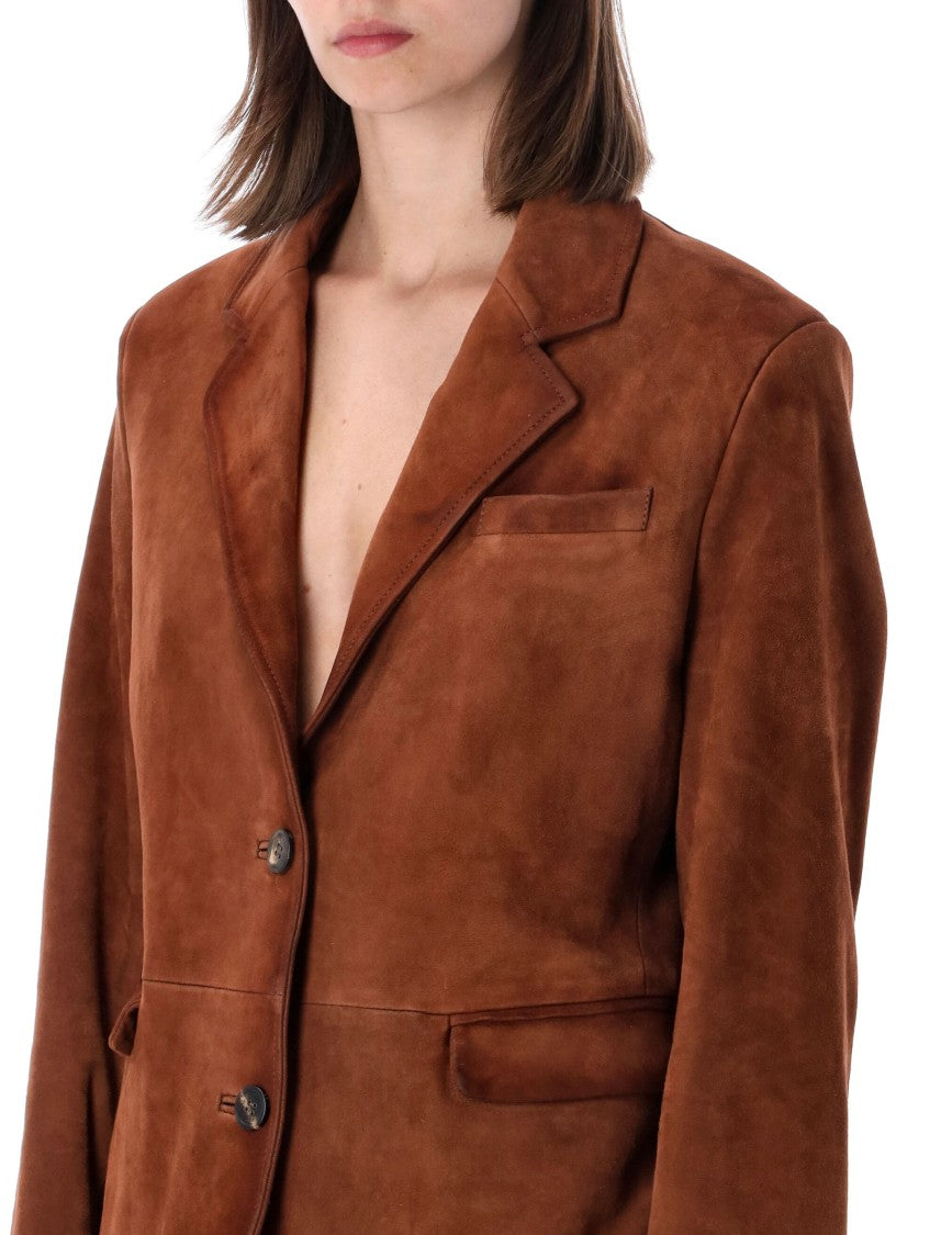 Golden Goose Brown Suede Robin Jacket
