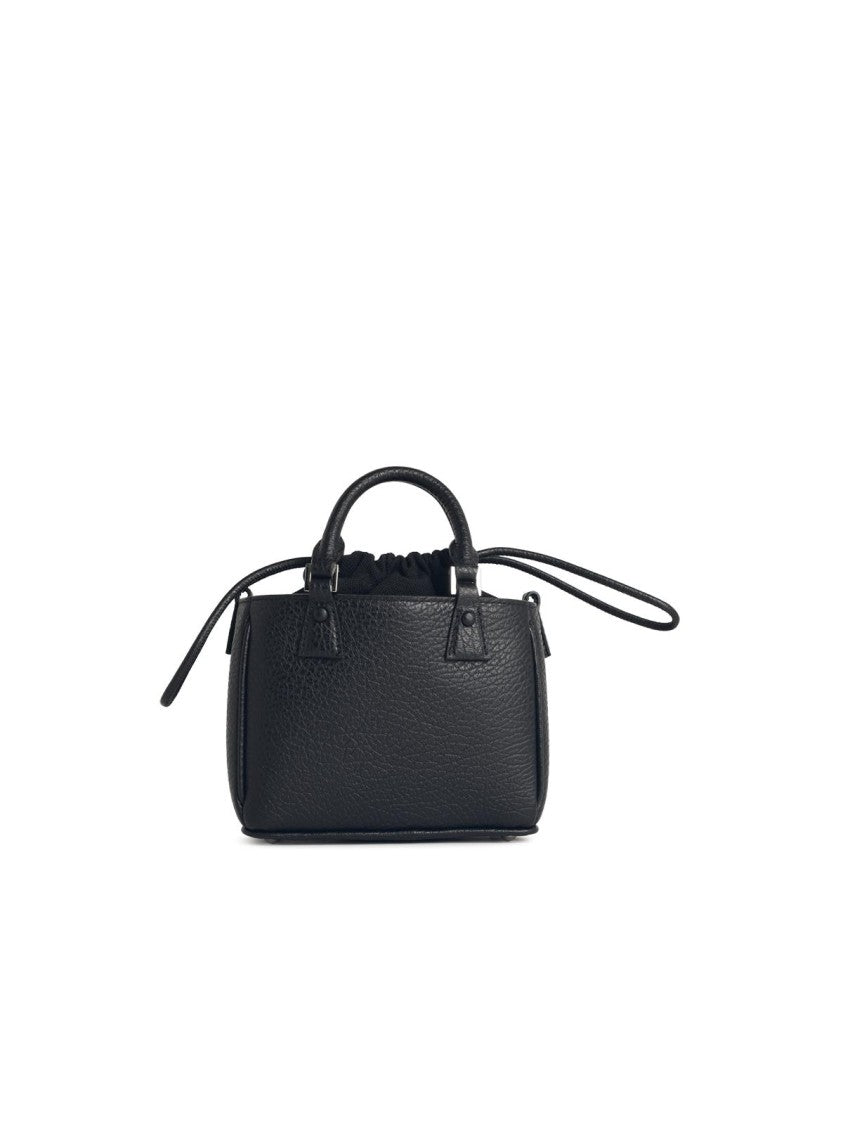 Maison Margiela 5Ac Tote Horizontal' Black Leather Bag