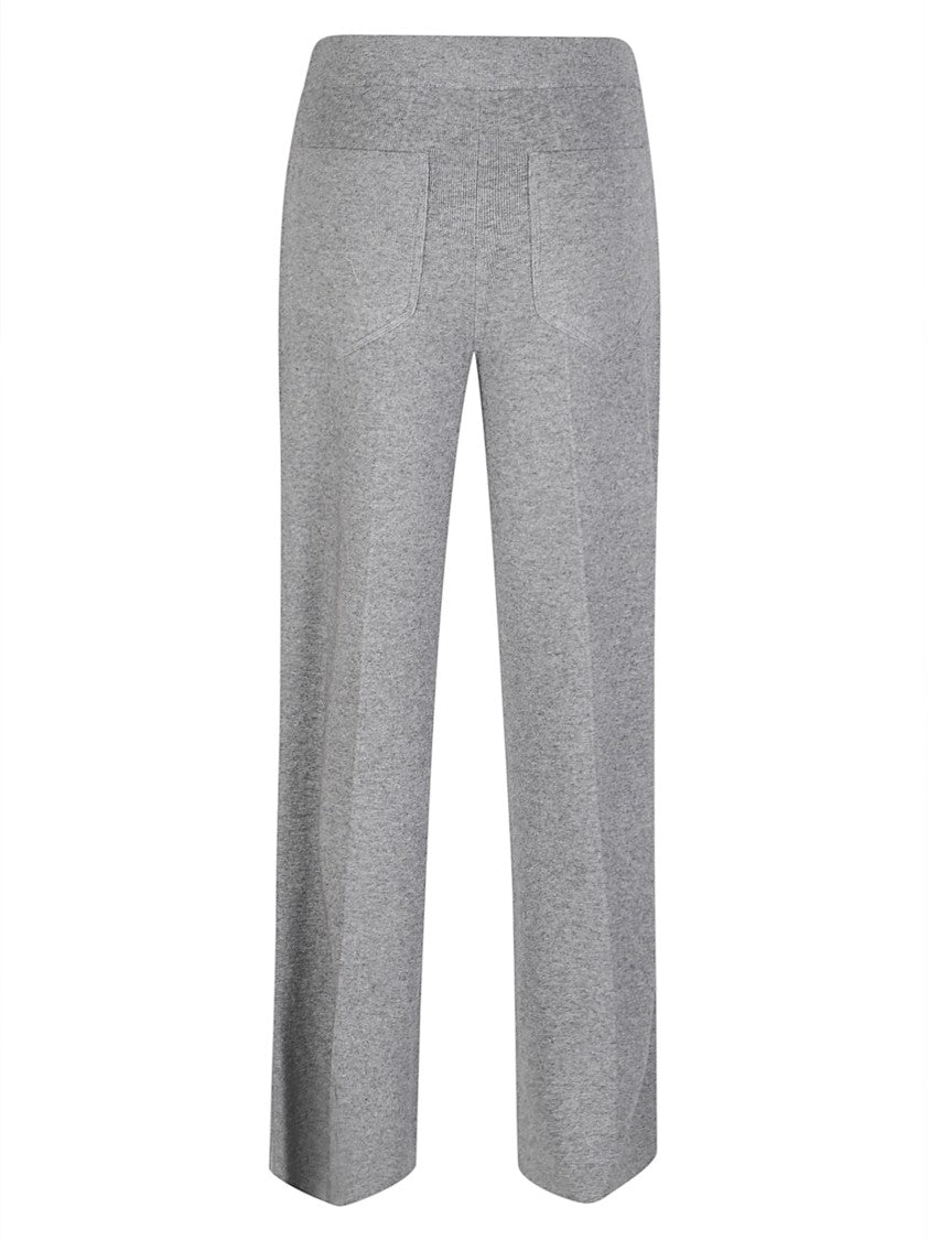 Victoria Beckham Knit Alina High-Waist Textured Wool-Blend Wide-Leg Pants
