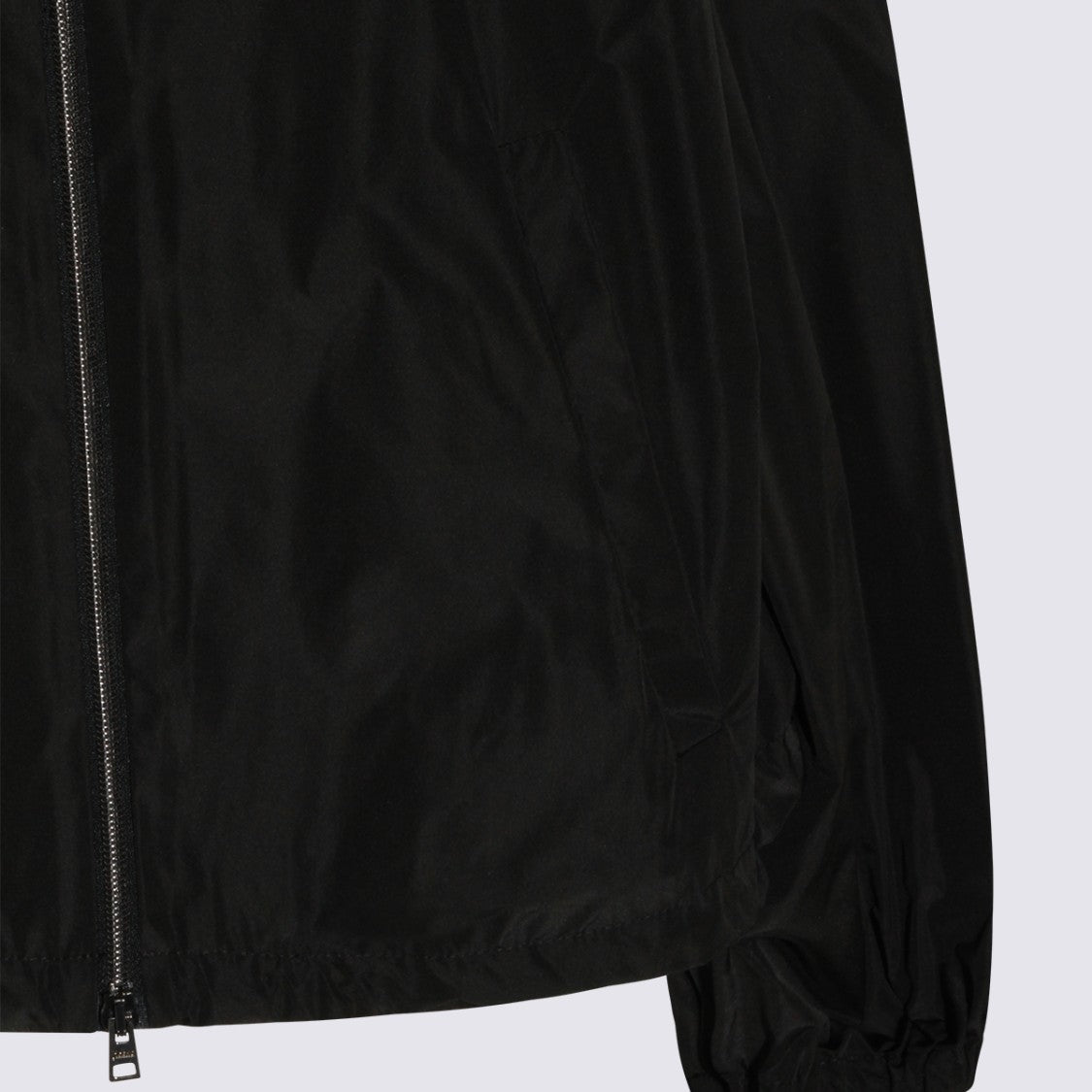 Herno Black Jacket With High Collar