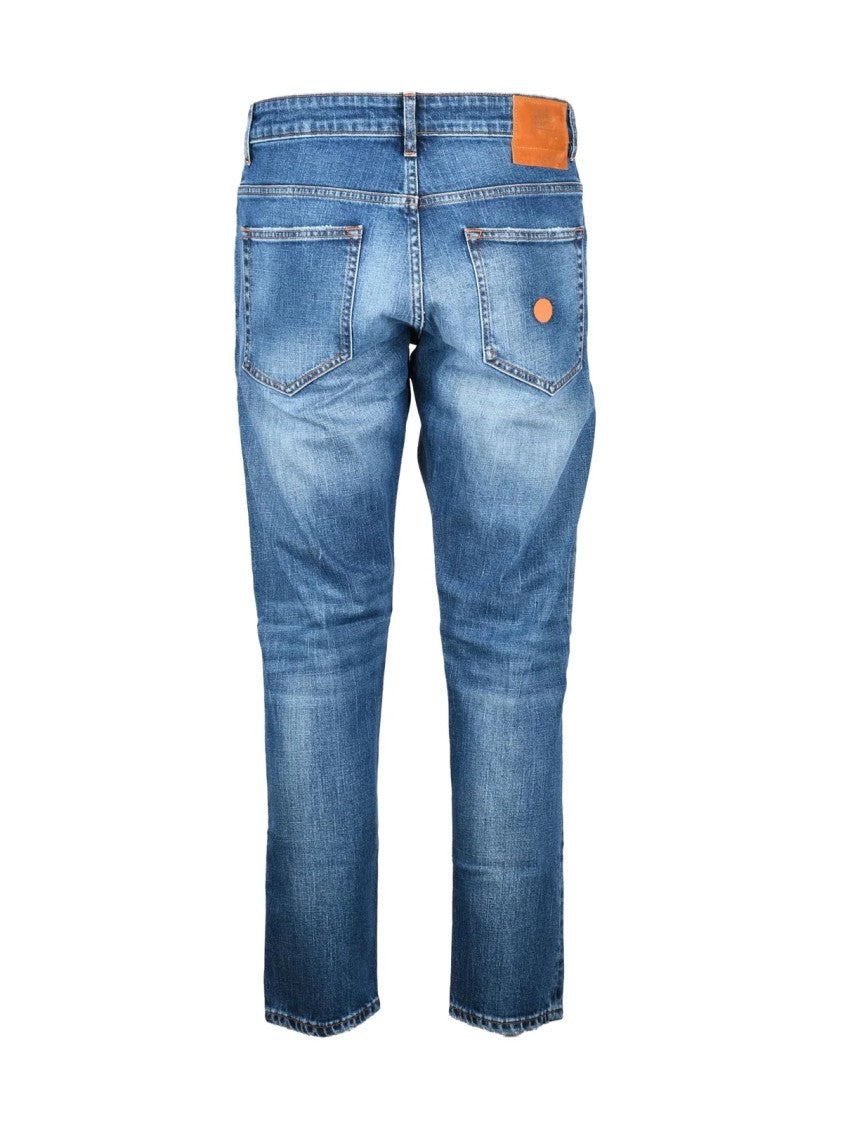 Don The Fuller Straight-Cut Blue Denim Jeans With Classic Five-Pocket Design