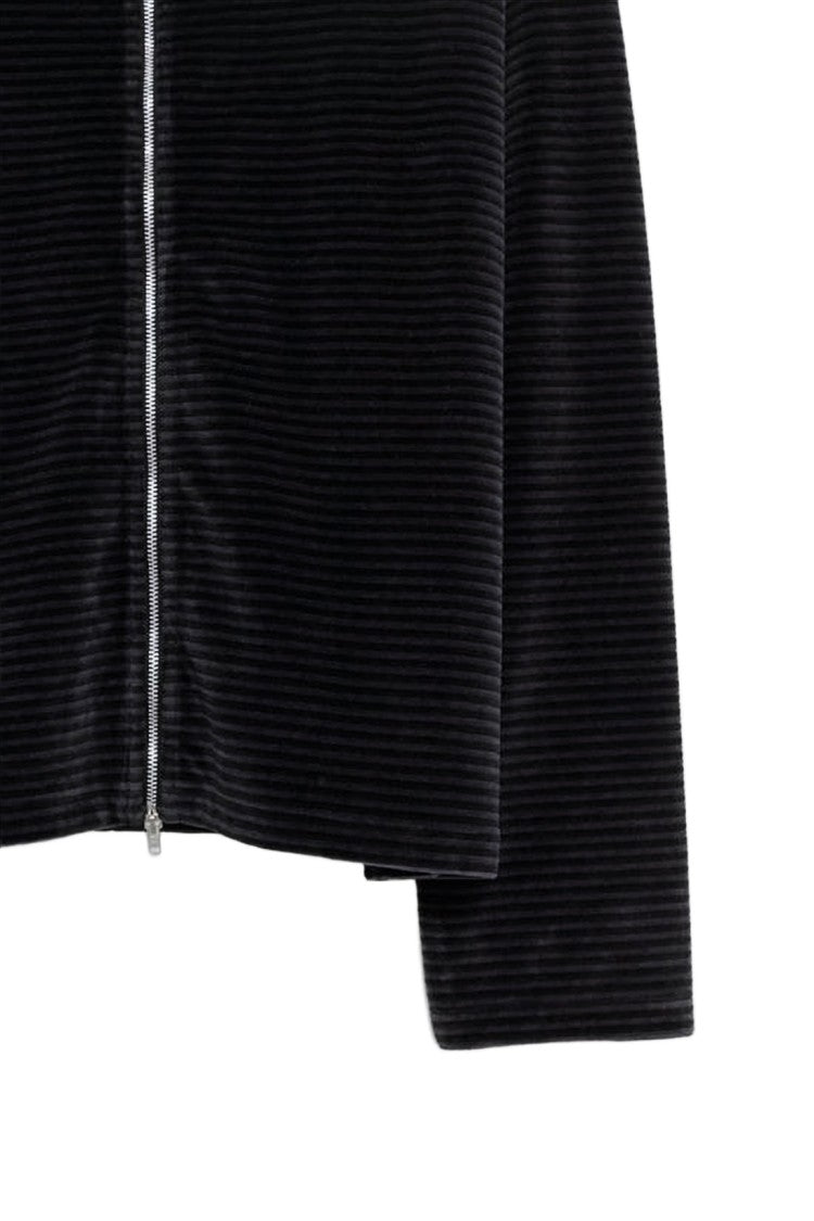 Our Legacy Cropped Zip-Up Hoodie With Subtle Ribbed Texture