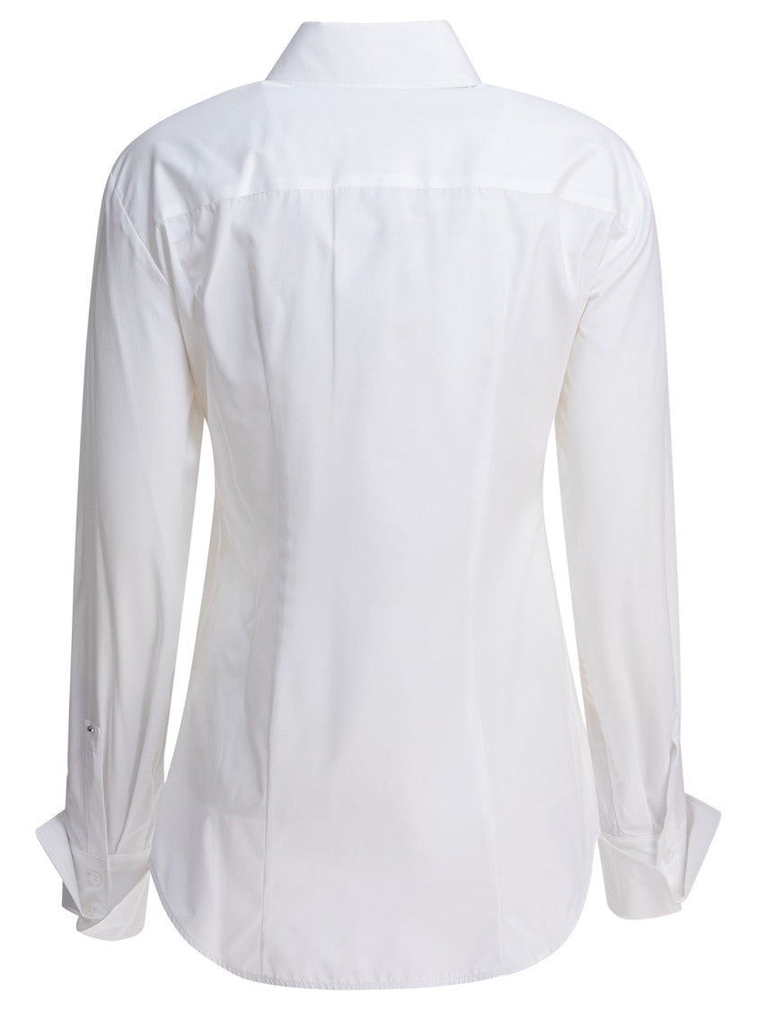 Max Mara White Tailored Shirt With Pointed Collar