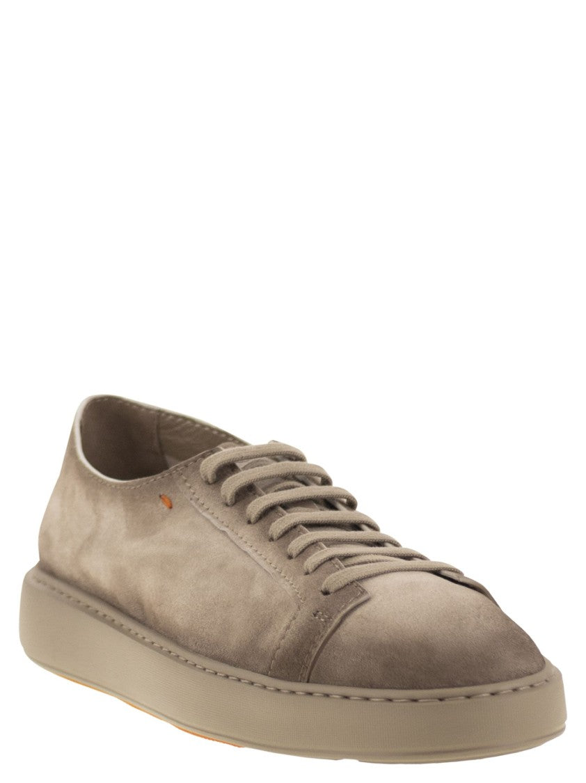 Santoni Suede Sneaker