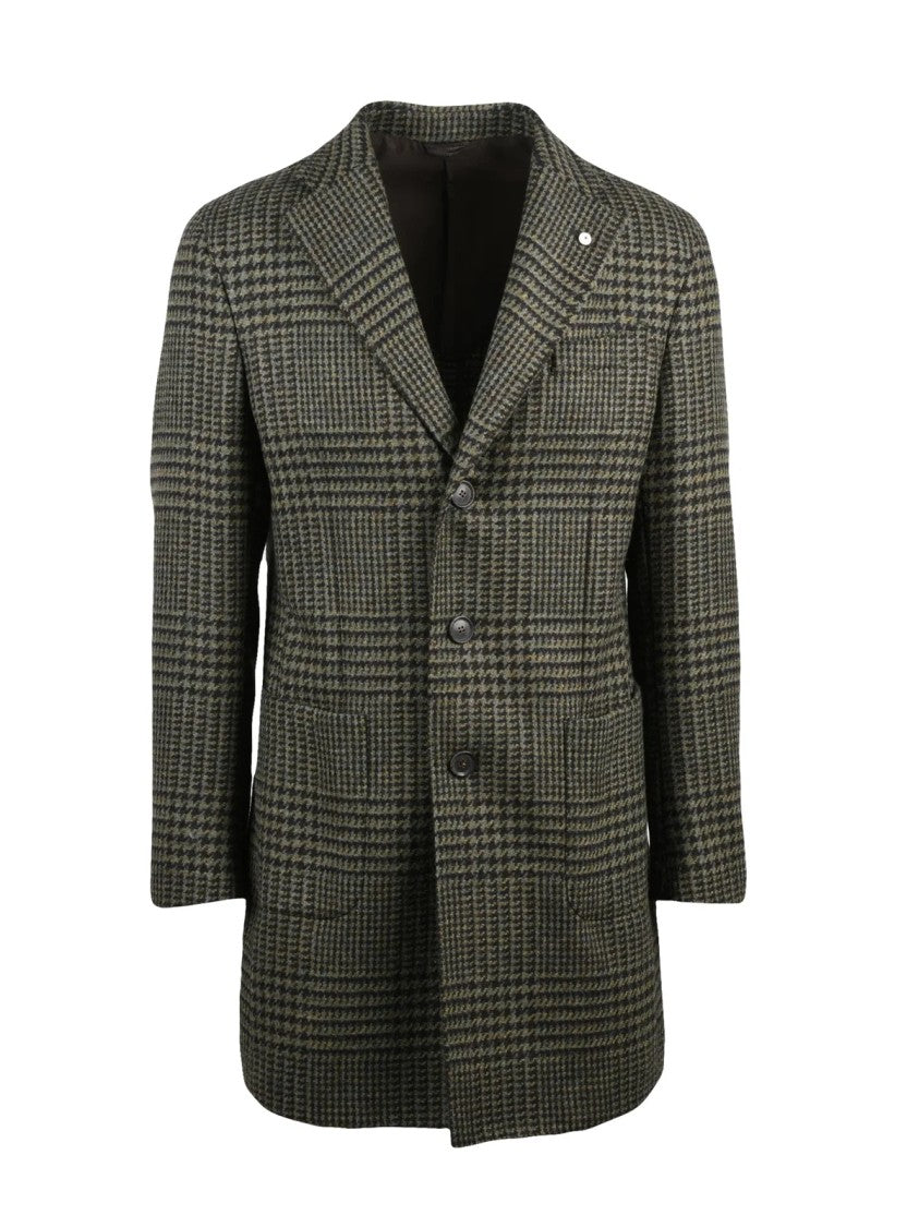 L.B.M. 1911 Green-Brown Virgin Wool Coat