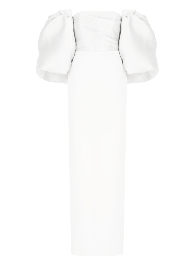 Solace London White Floris Maxi Dress