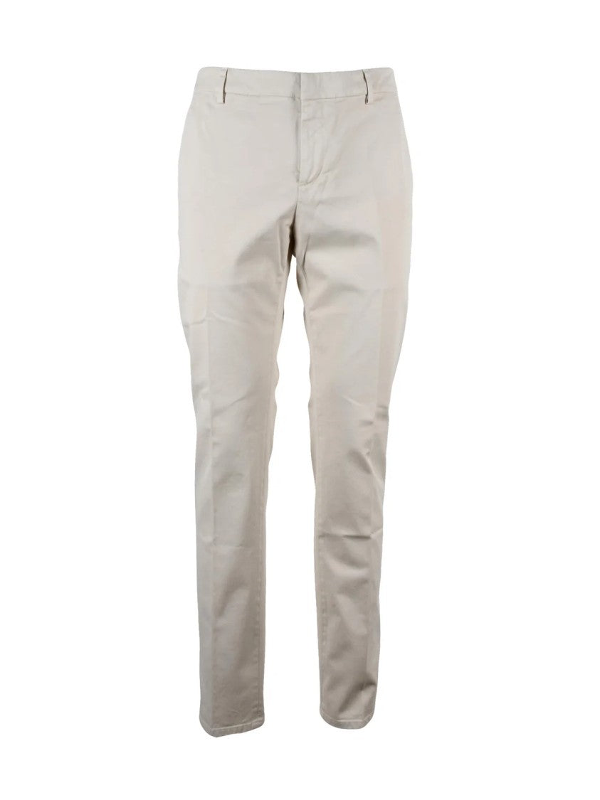 Dondup Beige Spiritissimo Slim-Fit Stretch Cotton Trousers
