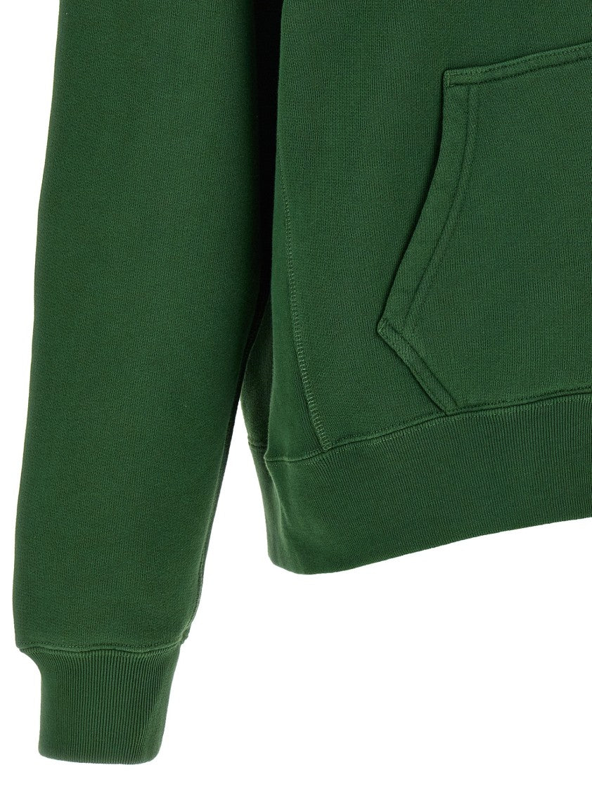 J. W. Anderson Brushed Cotton Hoodie With Zip Closure And Bold Print