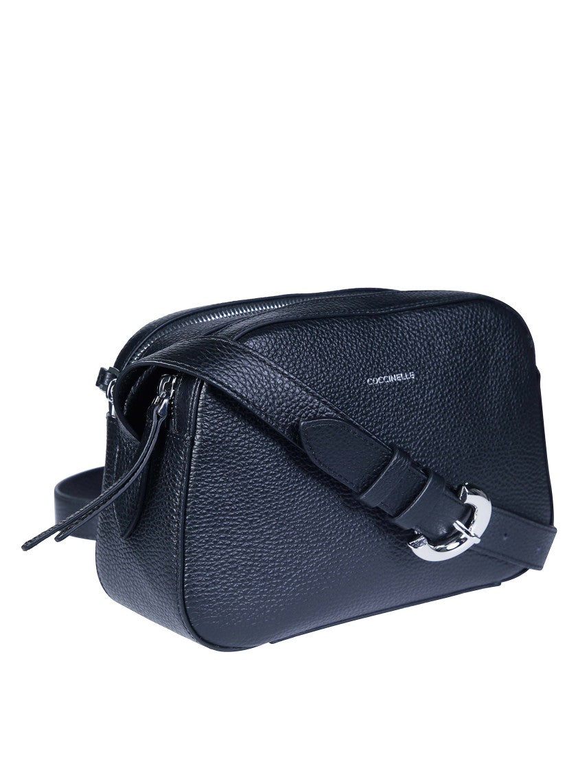 Coccinelle Fern Pebbled Shoulder Bag