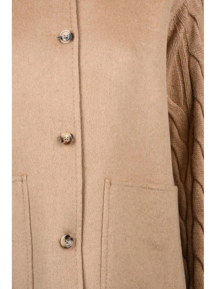 Max Mara Beige Camel Unlined Jacket