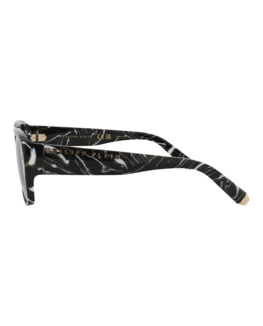 Philipp Plein Square-Frame Acetate Sunglasses With Marbled Finish