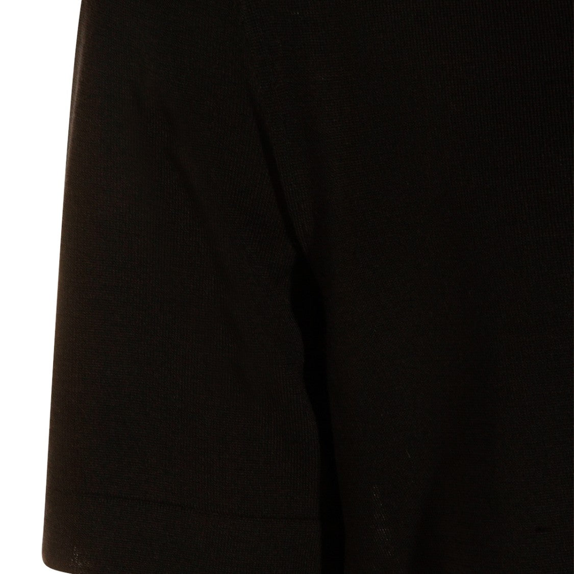 Zegna Black Cotton Crew Neck T-Shirt