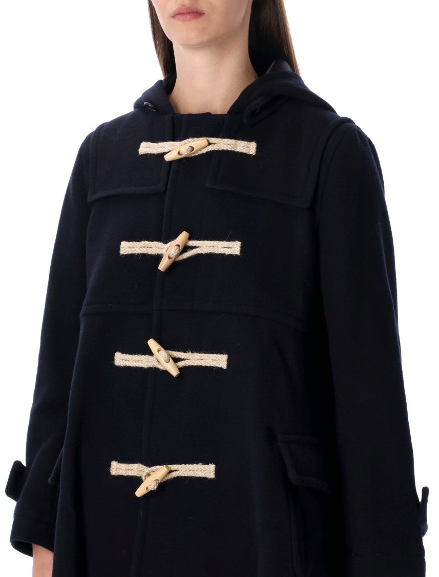Comme Des Garçons Girl Wool Duffle Hooded Coat