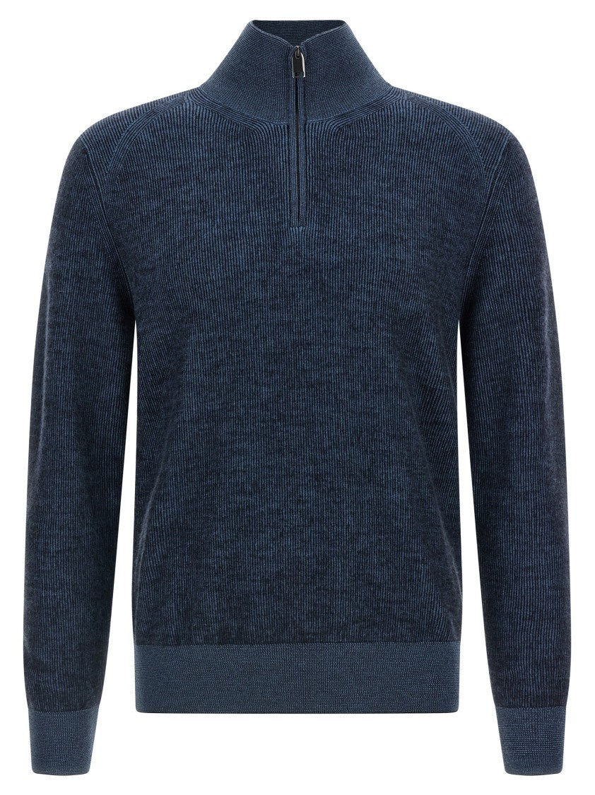 Brioni Half Zip Sweater