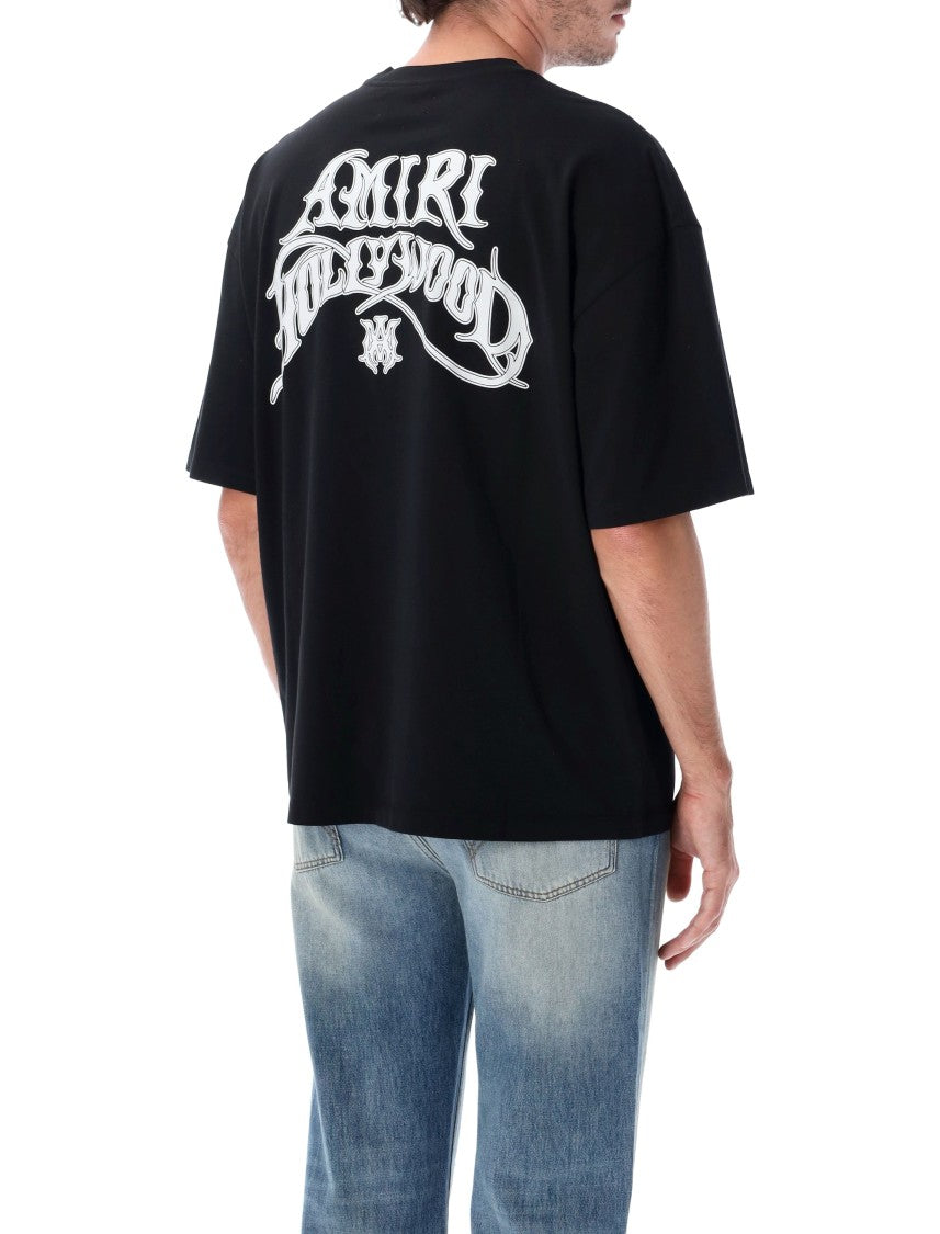 Amiri Hollywood Lightweight Cotton Jersey Motorcycle Graphic T-Shirt