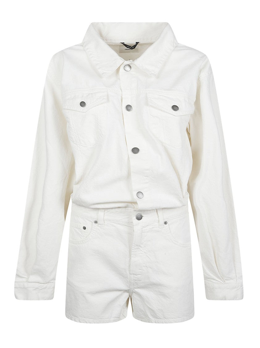 Haikure Elle Twill 45 Cropped Jacket And High-Waisted Shorts Set