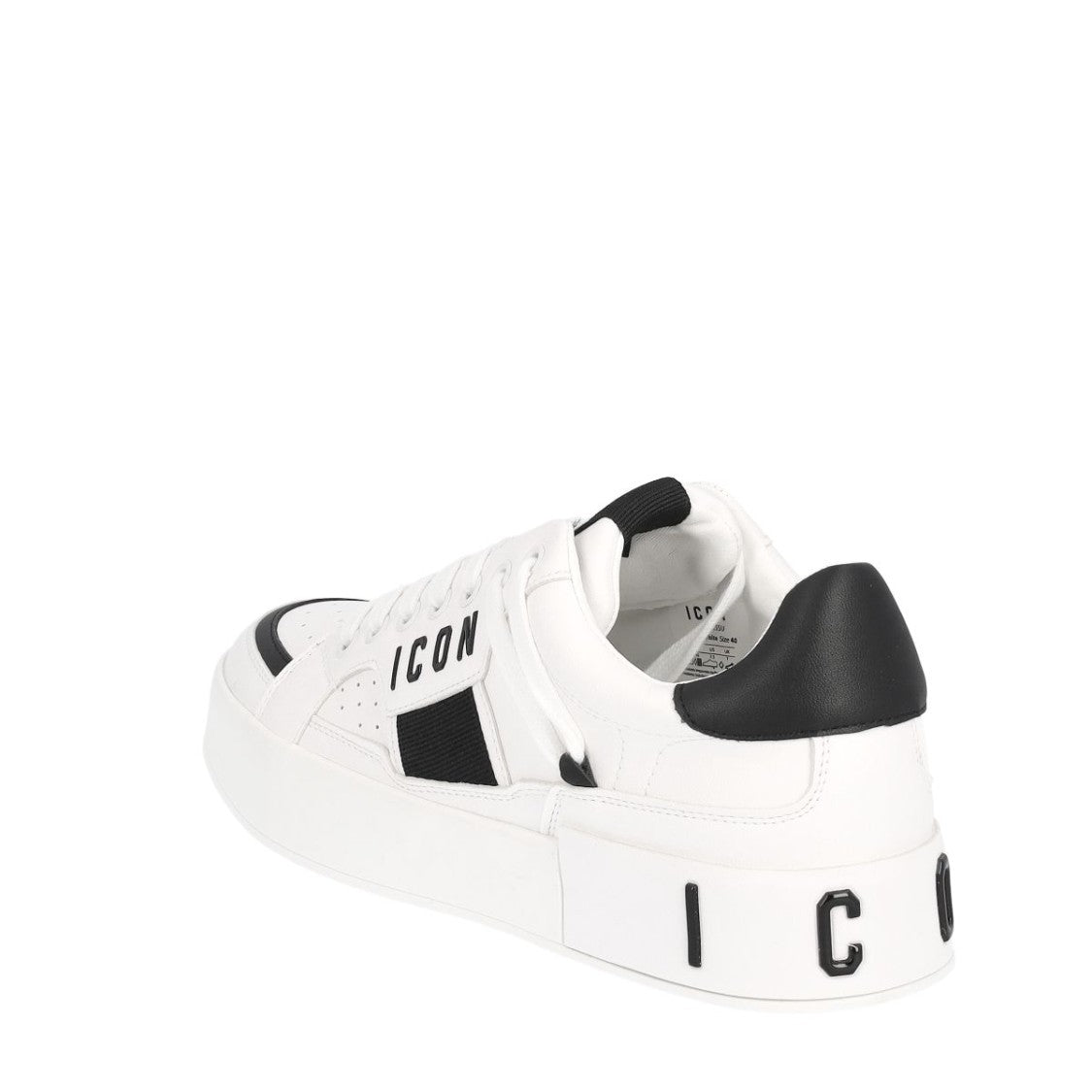 Icon White Sneaker With Black Accents