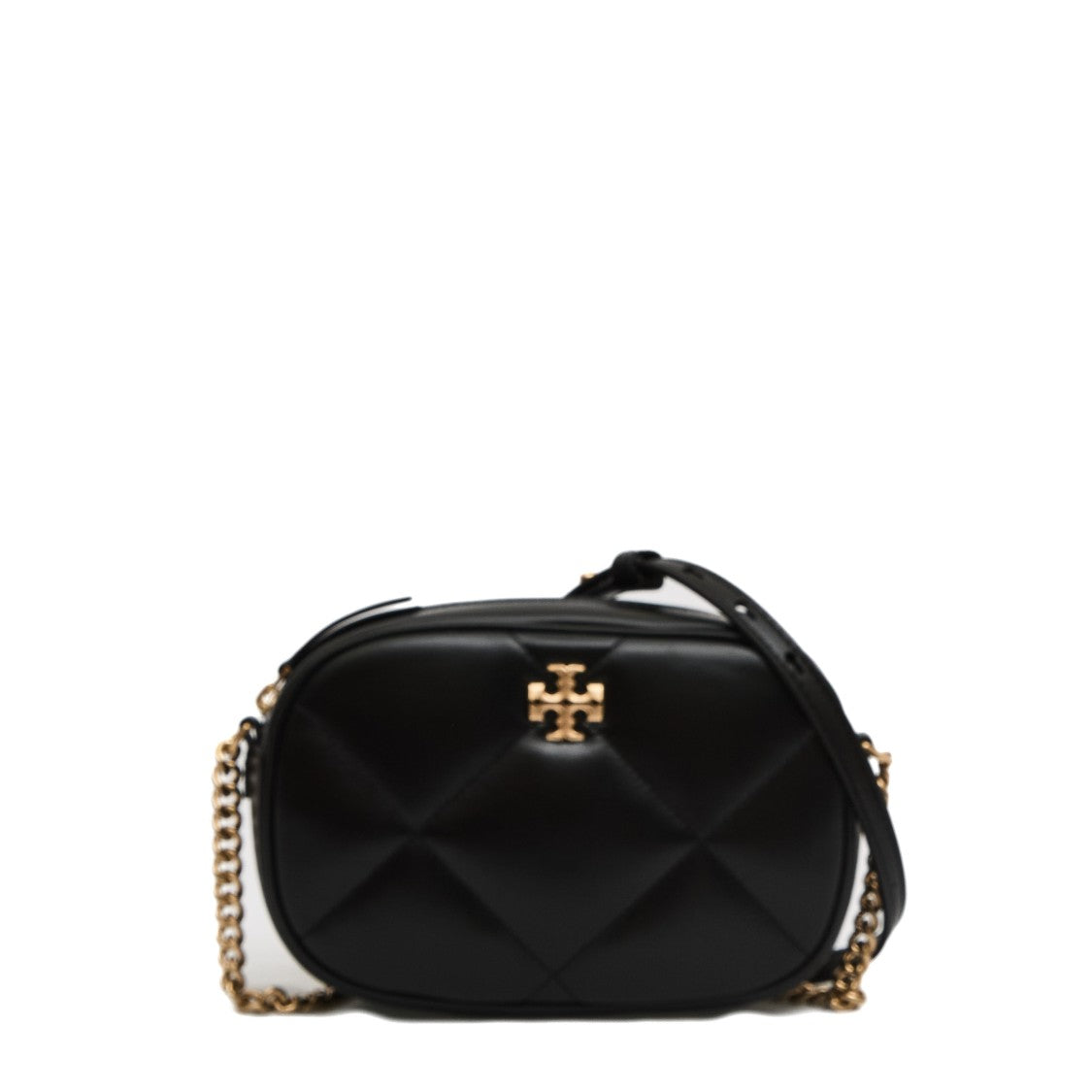 Tory Burch Quilted Black Leather Camera Bag