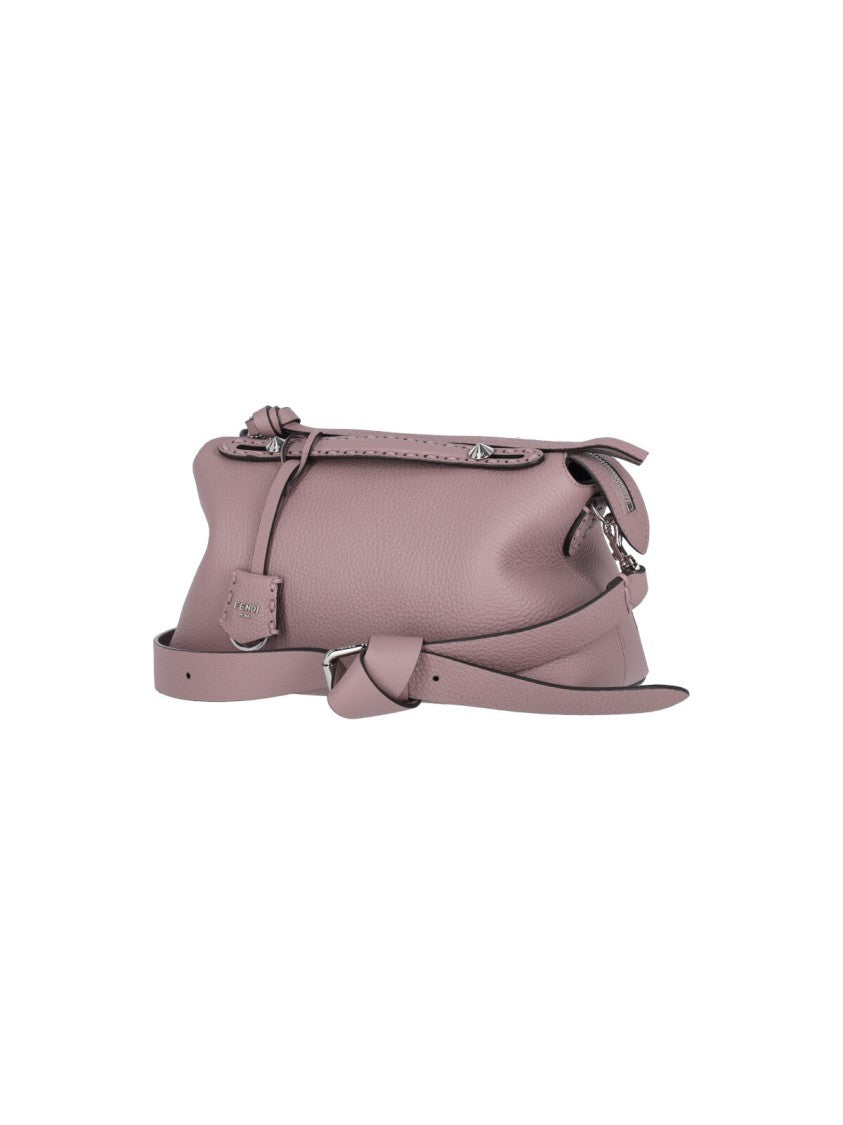 Fendi Rounded Pink Leather Bag