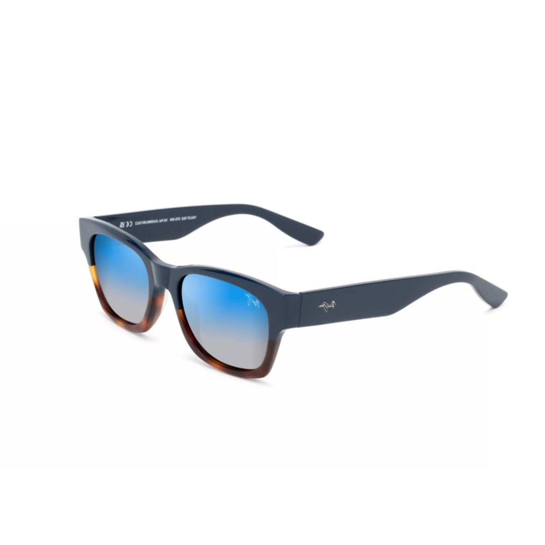 Maui Jim Valley Isle Gradient Rectangular Frame Sunglasses With Tortoiseshell Detail