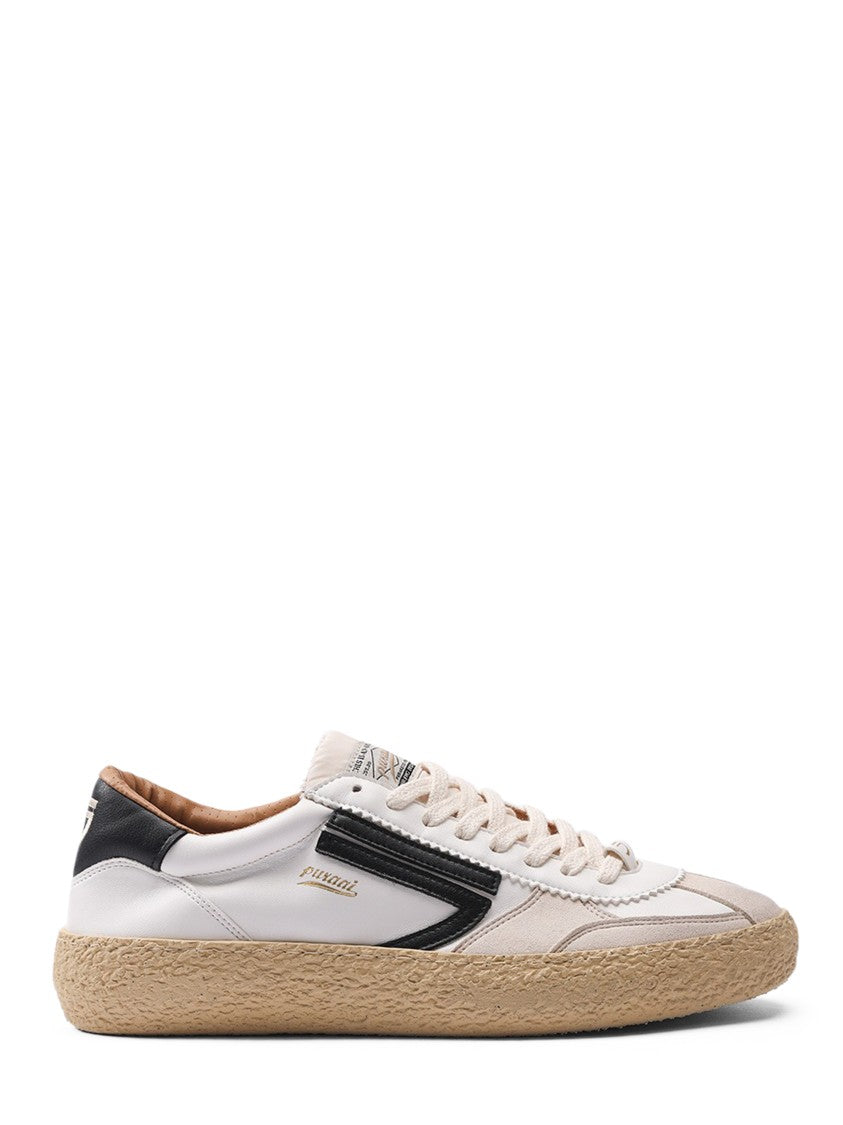 Puraai Vintage-Inspired Sneakers With Textured Sole