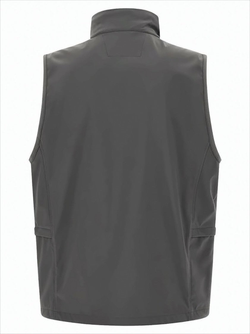 C.P. Company High Collar Sleeveless Vest With Adjustable Drawstrings