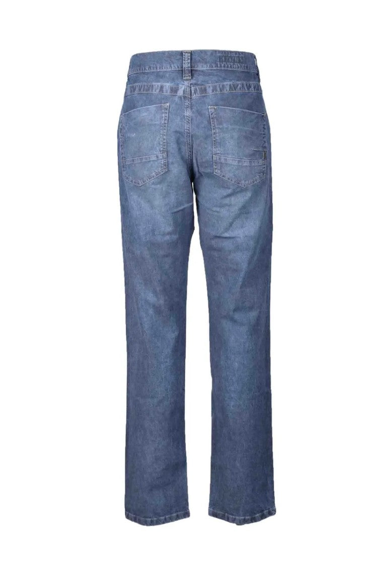 Bikkembergs Grey Cotton Linen Elastane Jeans