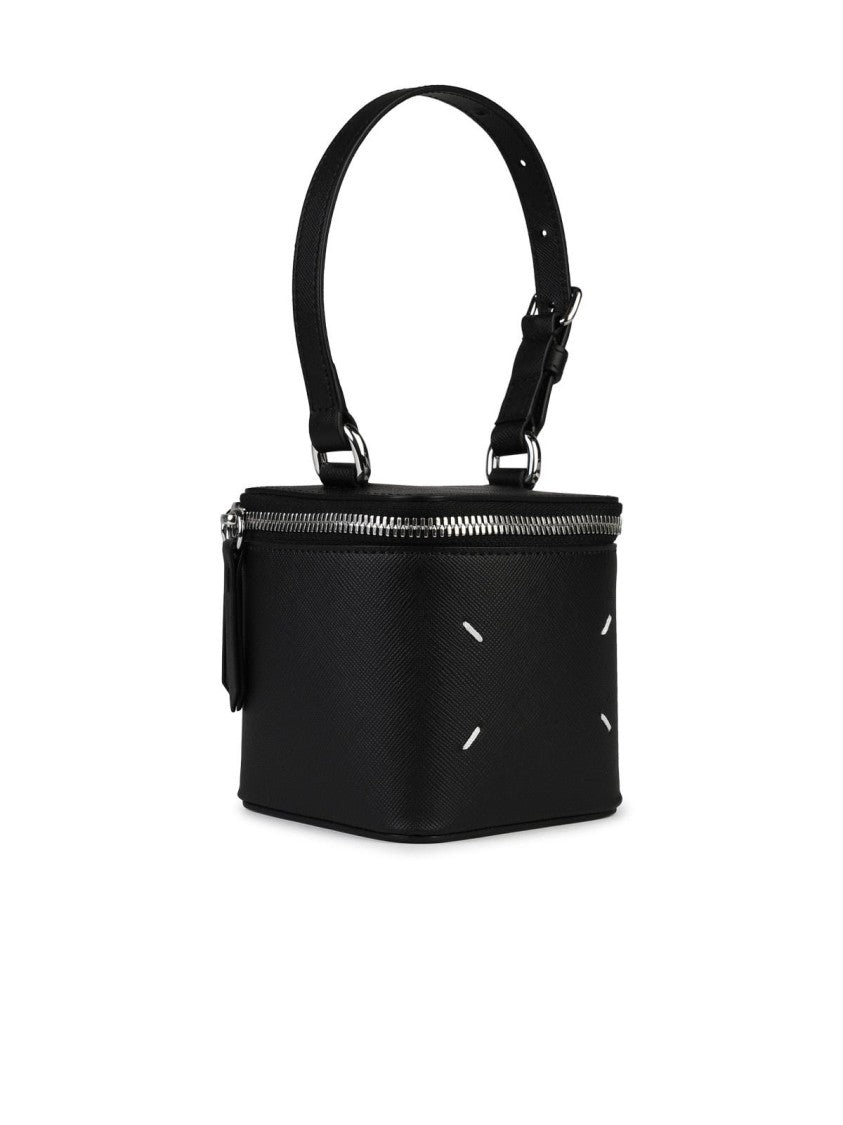 Maison Margiela Mircro-Cube' Black Leather Coin Purse